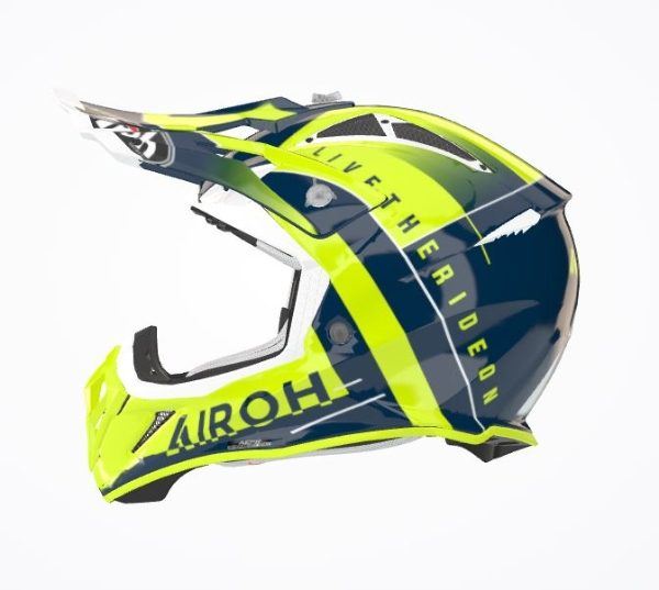 Airoh Helmet Aviator Ace Amaze Blue Gloss